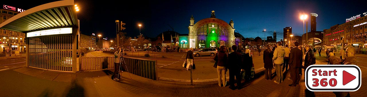 Hauptbahnhof zur Luminale 2004