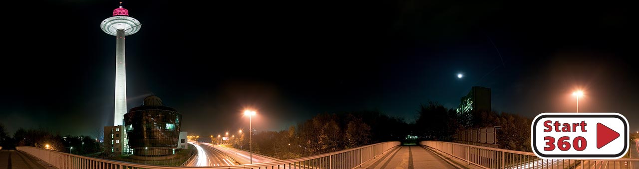 Europaturm bei Nacht