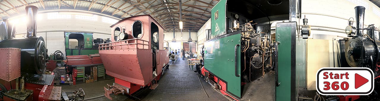 Feldbahnmuseum Fahrzeughalle