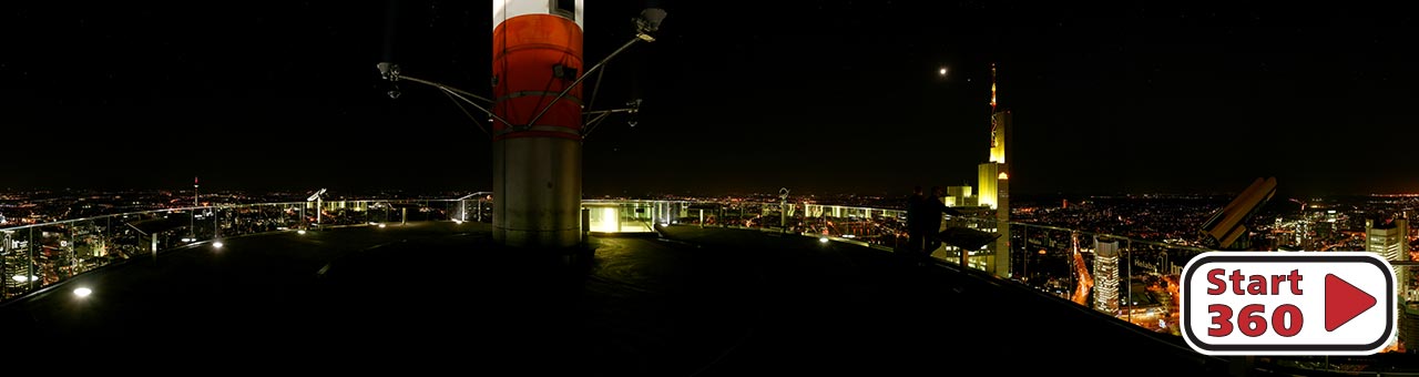 Main Tower Aussichtsplattform bei Nacht