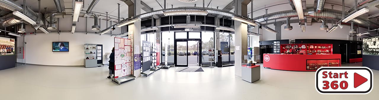Eintracht Frankfurt Museum Eingangsbereich und Museumsshop